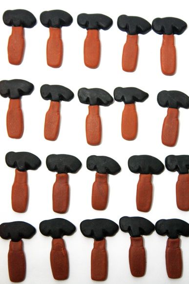 Aplique ferramentas em biscuit